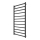 Radiator de baie tip scară INOX TOKIO 233W/230V 117x53 cm inox/negru