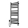 Radiator de baie tip scară LARGO, 256 W, 120 x 50 cm, negru, stânga, cu termostat
