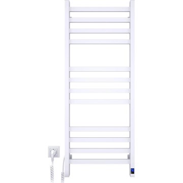 Radiator de baie tip scăriță AVANGARD, cu termostat, 227 W, 120 x 48 cm, alb, racordare stânga