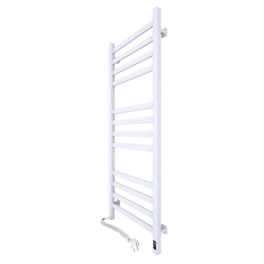 Radiator de baie tip scăriță AVANGARD, cu termostat, 227 W, 120 x 48 cm, alb, racordare stânga