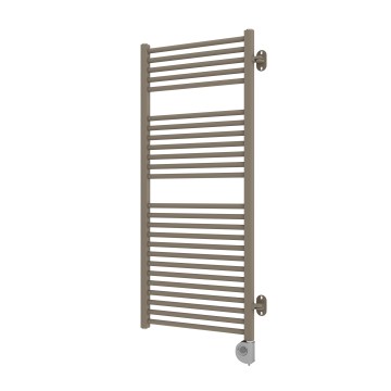 Radiator de baie Vertaduro MEG cu termostat, 600W, 118x50 cm, taupe
