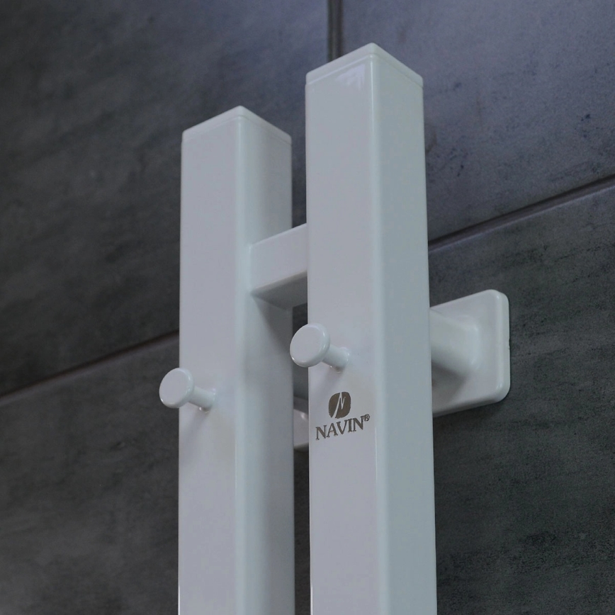 Uscător electric pentru prosoape cu termostat SILOUETTE 200 W/230 V 150,6 cm IP44 alb, montaj pe partea dreaptă