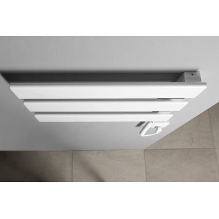 Radiator electric portpropsop Aqualine ELVIS 50W/230V 34,2 cm alb stâng