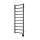 Radiator pentru baie cu termostat Vertaduro ZOE, 400 W, 114 x 40 cm, antracit
