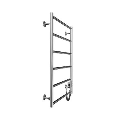 Radiator baie tip scară CLASSIC 110W/230V 81x52 cm oțel inoxidabil/crom lucios dreapta