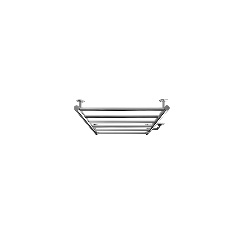 Radiator baie tip scară CLASSIC 110W/230V 81x52 cm oțel inoxidabil/crom lucios dreapta