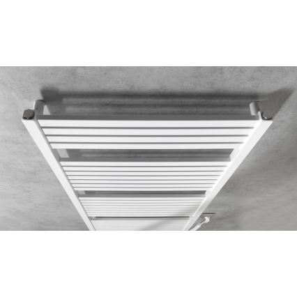 Radiator portprosop electric pentru baie Aqualine TONDI-E 800W/230V 169 cm alb drept