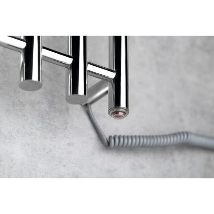 Radiator portprosop electric Sapho PAPINADO 85W/230V 120 cm crom lucios dreapta