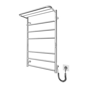 Radiator scăriță pentru baie HOME, 95 W / 230 V, 77 x 53 cm, inox/crom, montare pe partea dreaptă