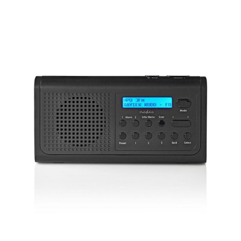 Radio cu funcție de ceas și alarmă 3W/FM/DAB