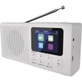 Radio DAB DAB+ FM 3W/5V/4xAA alb