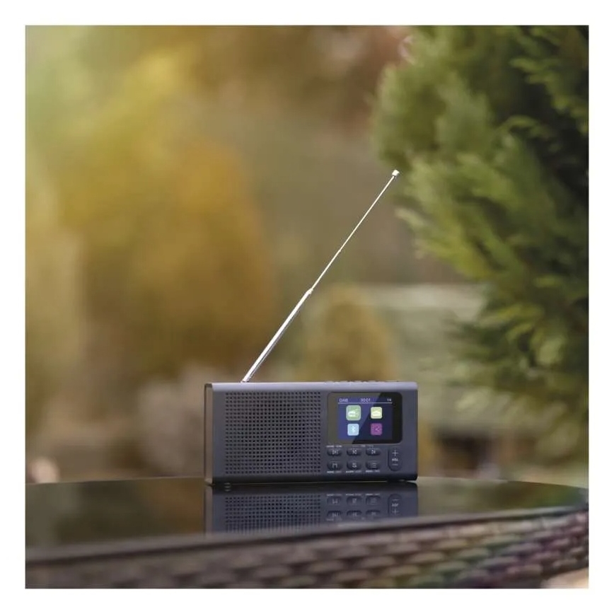 Radio DAB DAB+ FM 3W/5V/4xAA negru