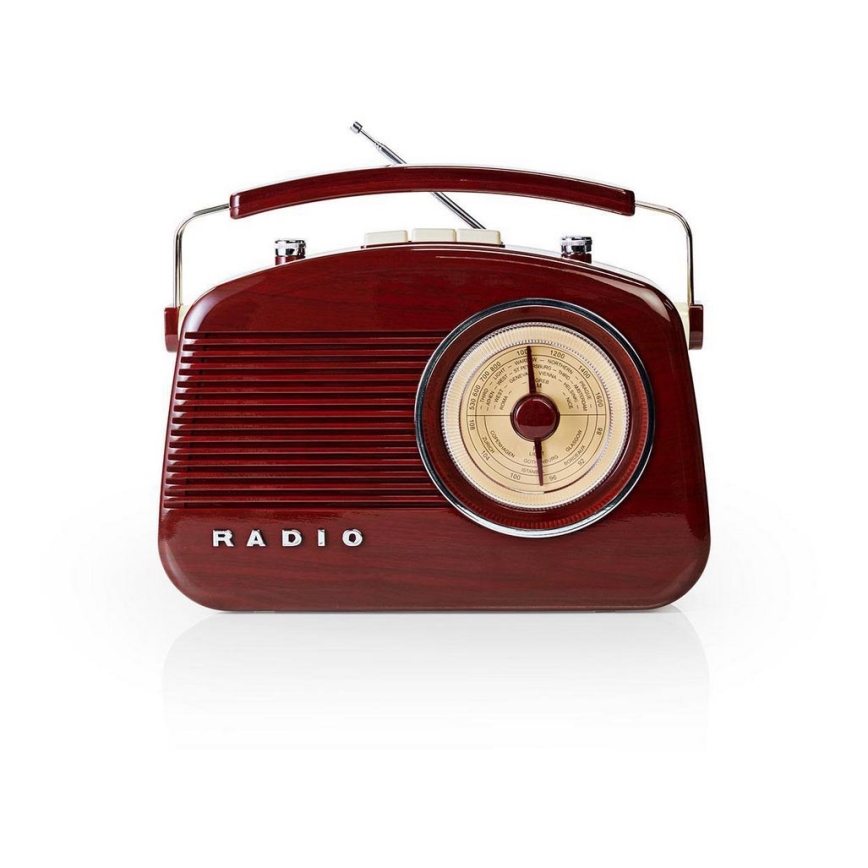 Radio FM 4,5W/230V maro