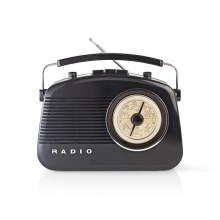 Radio FM 4,5W/230V negru