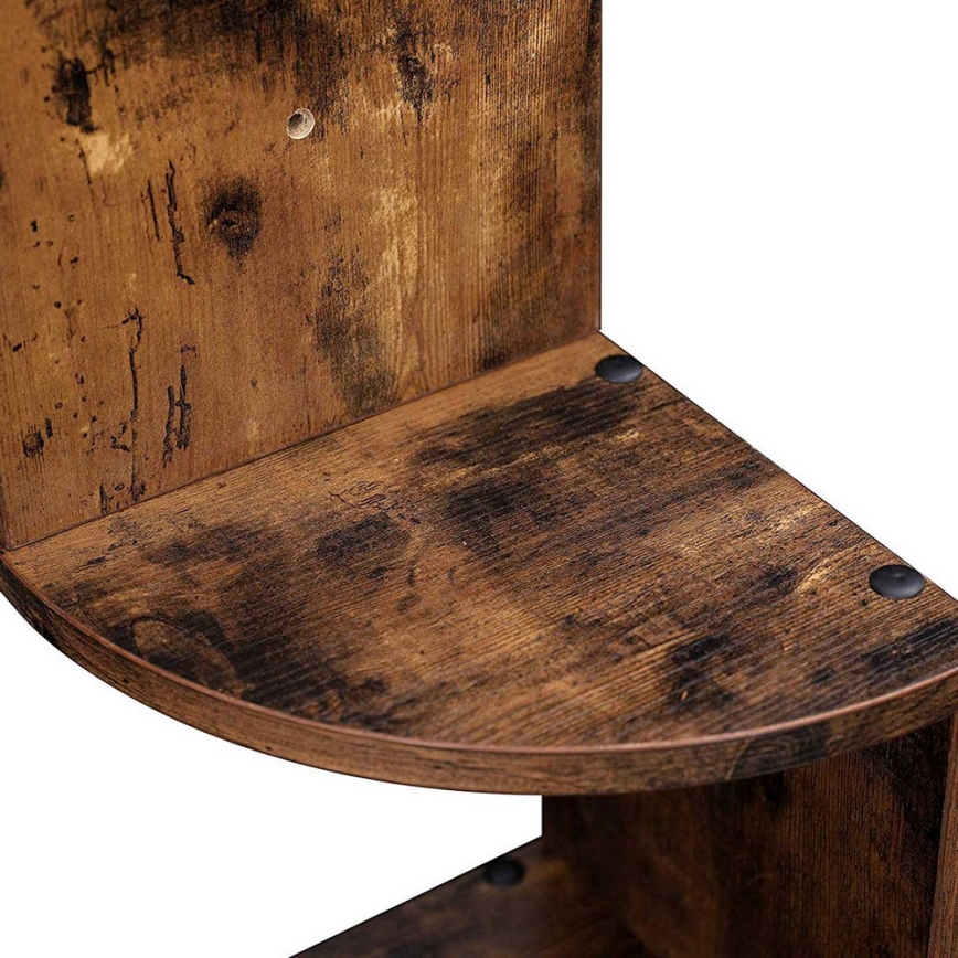 Raft colțar de perete SNAKE, maro