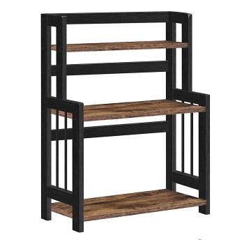 Raft de bucătărie cu polițe MARGE, negru