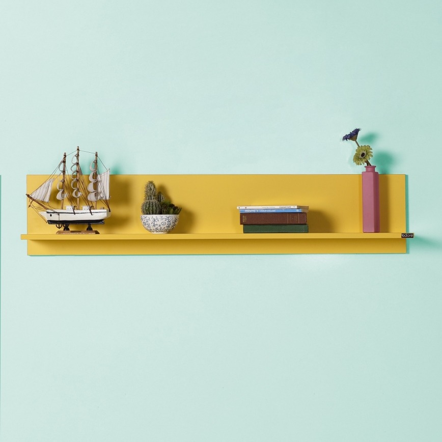 Raft de perete 25x120 cm galben