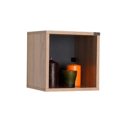 Raft de perete 33x33 cm maro