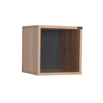 Raft de perete 33x33 cm maro