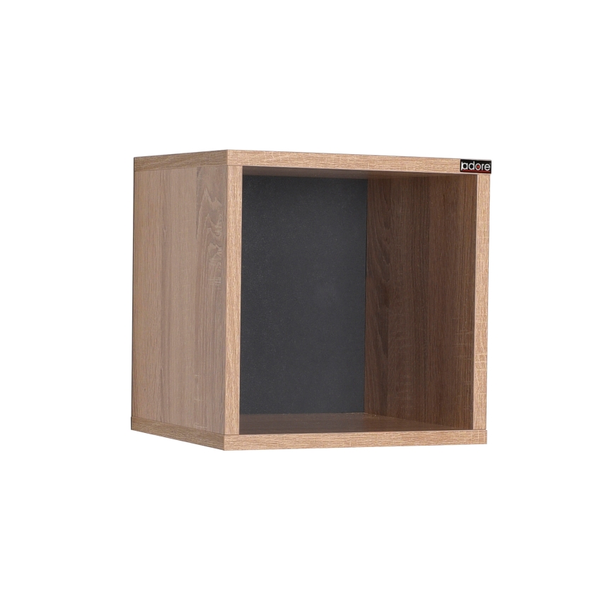 Raft de perete 33x33 cm maro