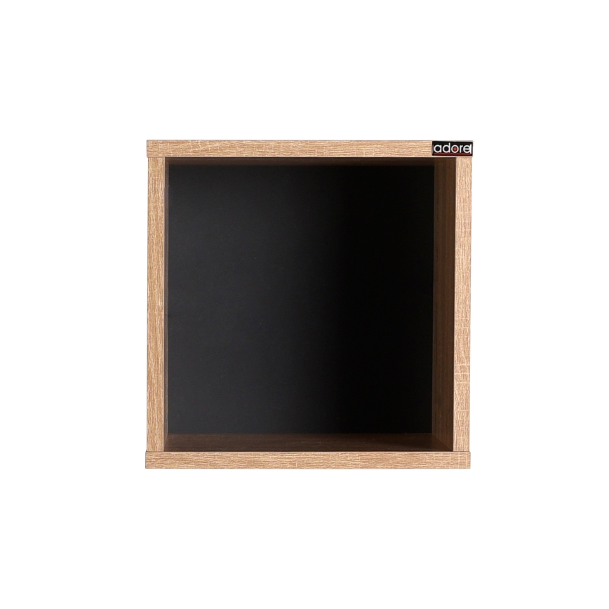 Raft de perete 33x33 cm maro