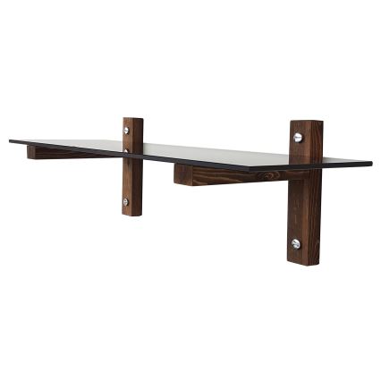 Raft de perete 85x25 cm pin/negru