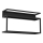 Raft de perete cu iluminare LED SHELF 33x60 cm negru