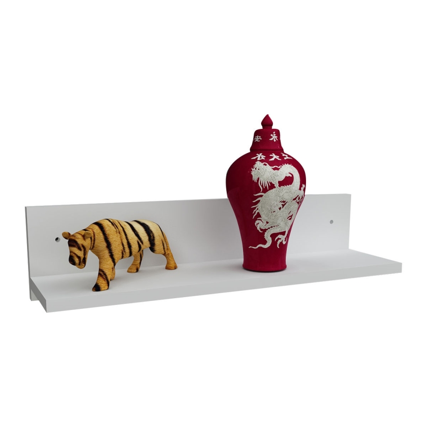 Raft de perete NOVELLA 14x60 cm alb