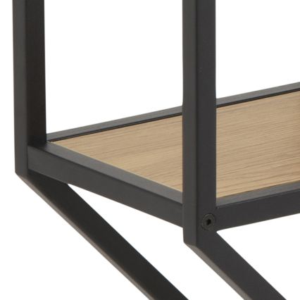 Raft de perete SARON 77x77 cm stejar/negru