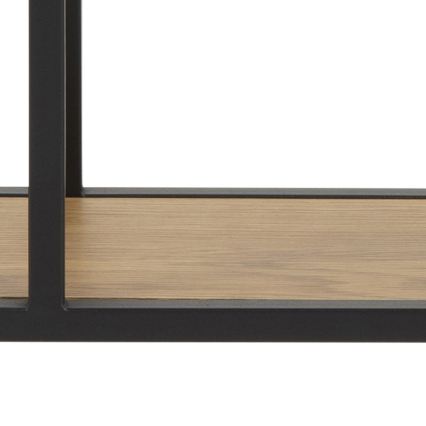 Raft de perete SARON 77x77 cm stejar/negru