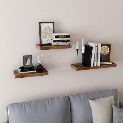 Raft de perete SHELFY, maro