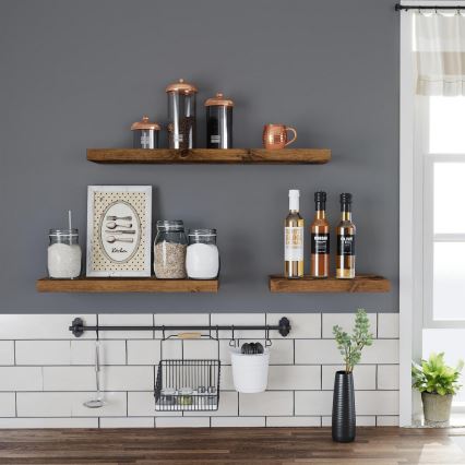 Raft de perete SHELFY, maro