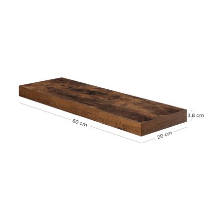 Raft de perete SHELFY, maro
