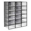 Raft modular BOXIFY cu compartimente, negru