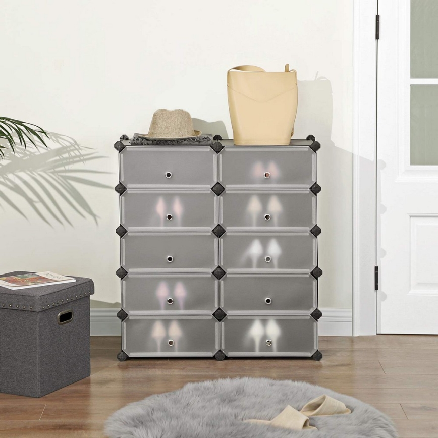 Raft modular BOXIFY cu sertare, negru