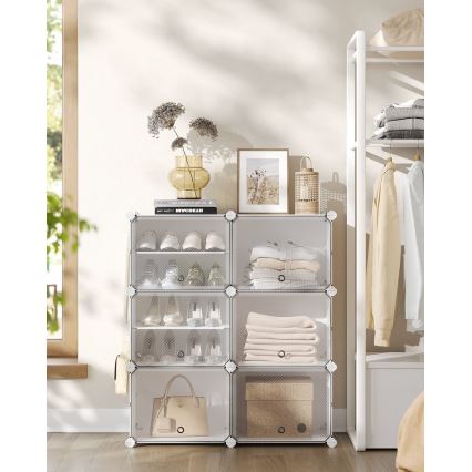 Raft modular cu compartimente BOXIFY, alb