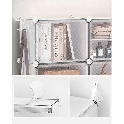 Raft modular cu compartimente BOXIFY, alb