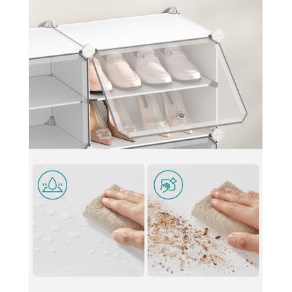 Raft modular cu compartimente BOXIFY, alb