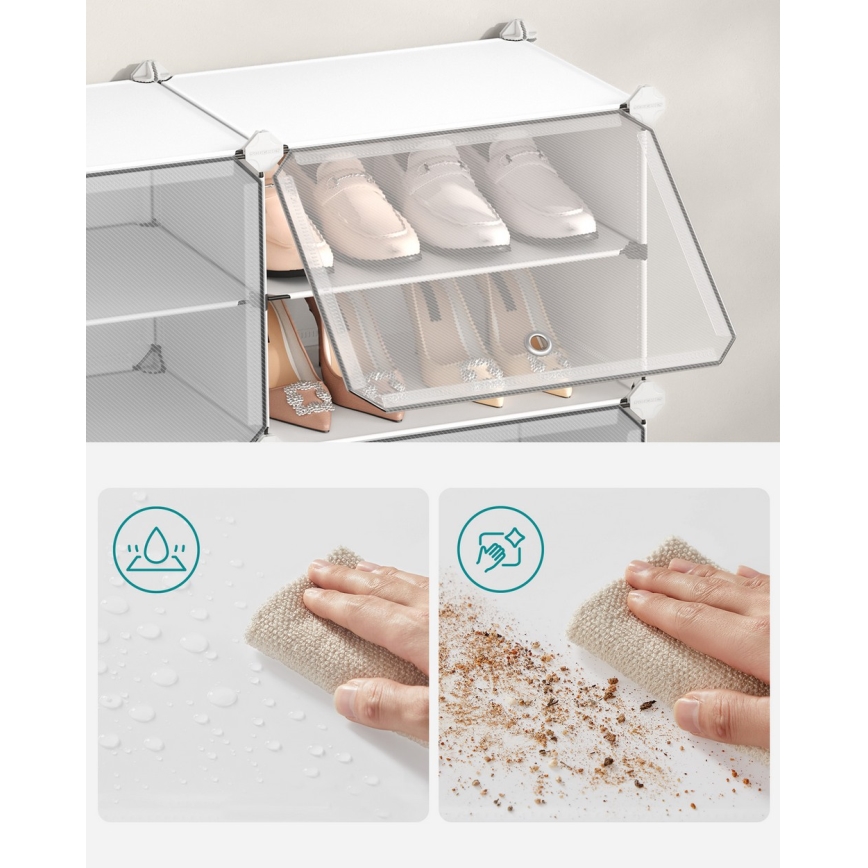 Raft modular cu compartimente BOXIFY, alb