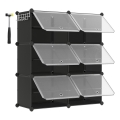 Raft modular cu compartimente BOXIFY, negru