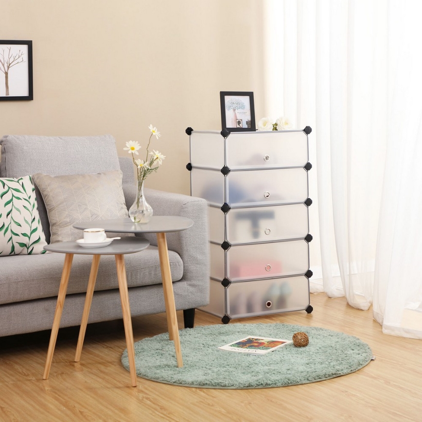 Raft modular cu sertare BOXIFY, alb