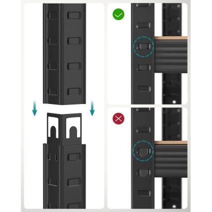 Raft ORDIFY maro/negru