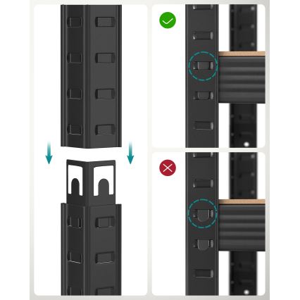 Raft ORDIFY maro/negru