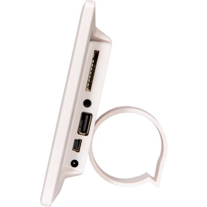 Ramă foto digitală cu difuzor 230V albă Sencor + telecomandă