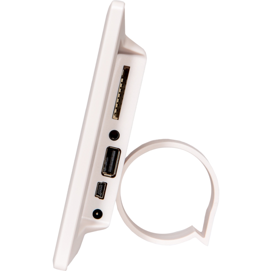 Ramă foto digitală cu difuzor 230V albă Sencor + telecomandă