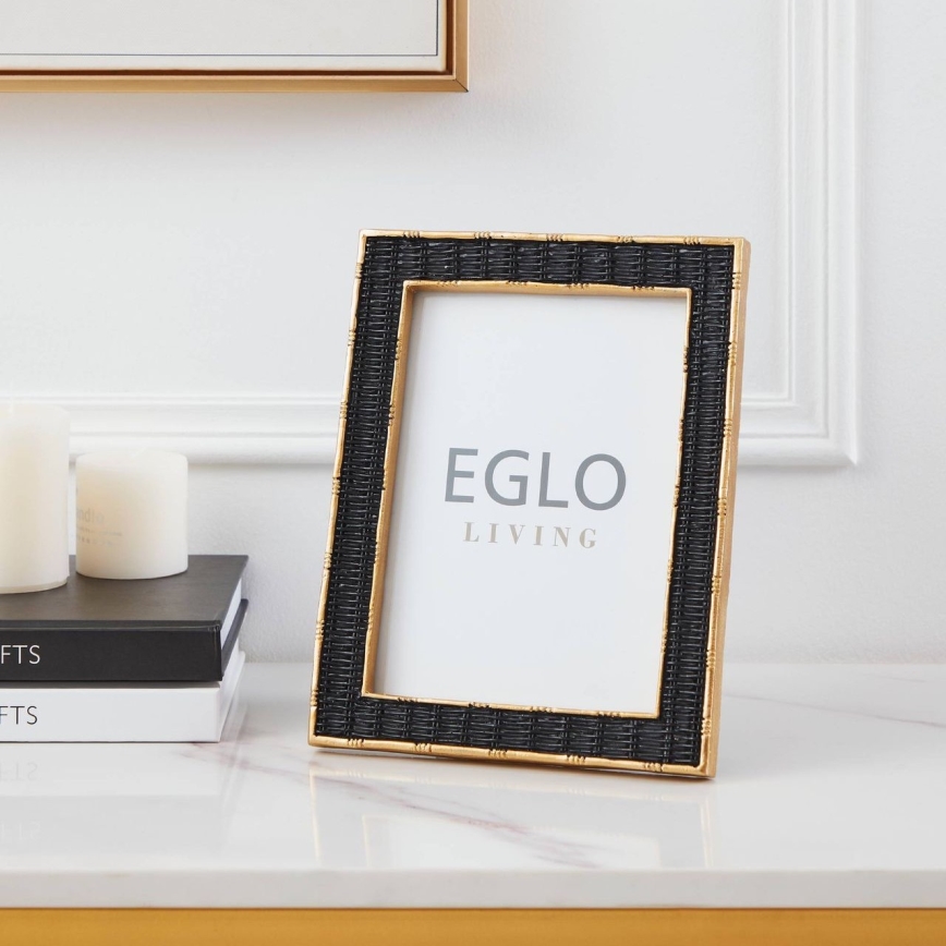 Ramă foto Eglo 13x18 cm negru/auriu
