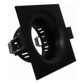 Ramă pentru corp de iluminat încastrat GU10 8,6x8,6 cm, negru