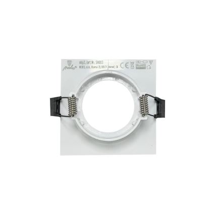 Ramă pentru spot încastrat GU10 8,6x8,6 cm albă