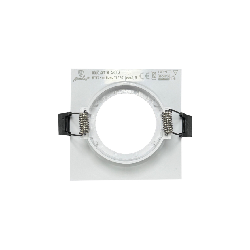Ramă pentru spot încastrat GU10 8,6x8,6 cm albă