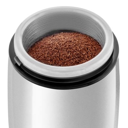 Râșniță electrică pentru boabe de cafea 60 g 150W/230V albă/crom Sencor